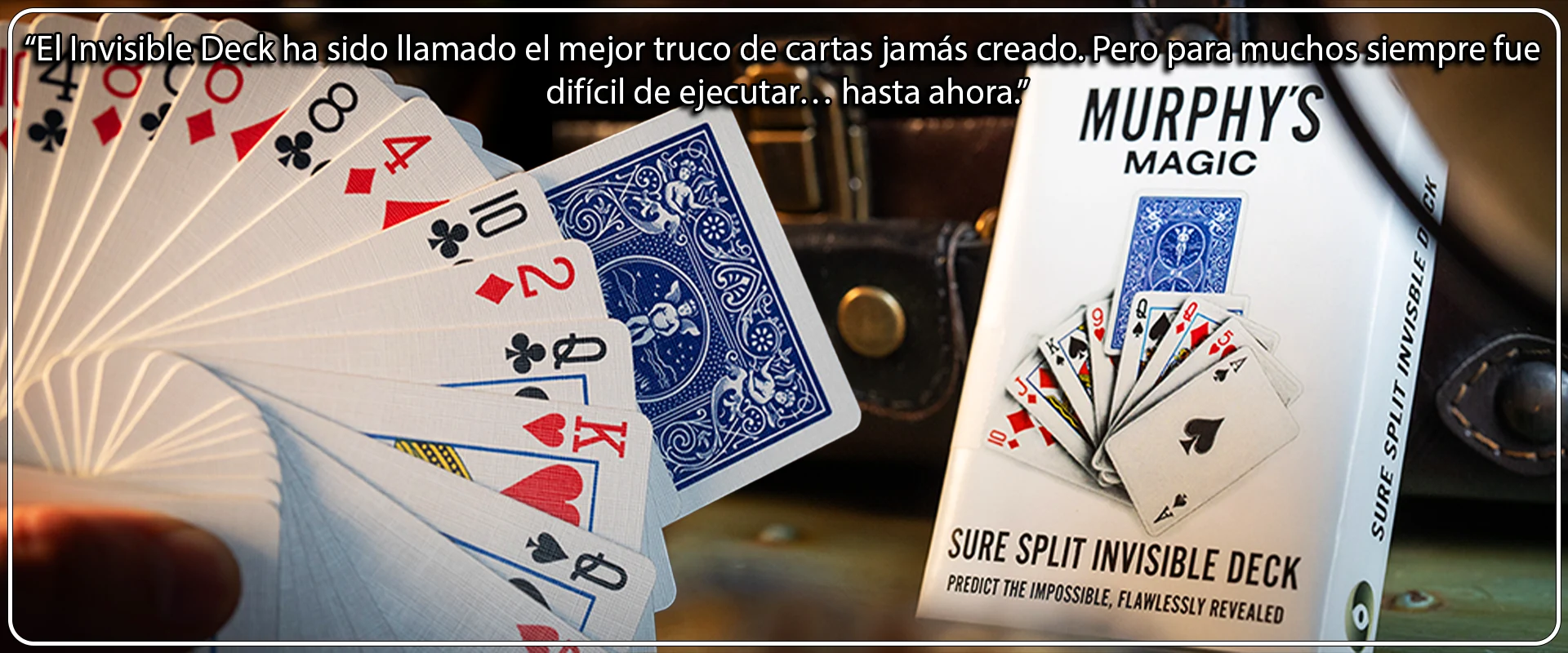 Tienda Mago Chams - SURE SPLIT Invisible Deck by Murphy's Magic Banner