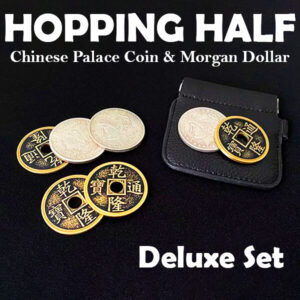 Hopping Chinese Coin (Morgan Dollar and Chinese Palace Coin)