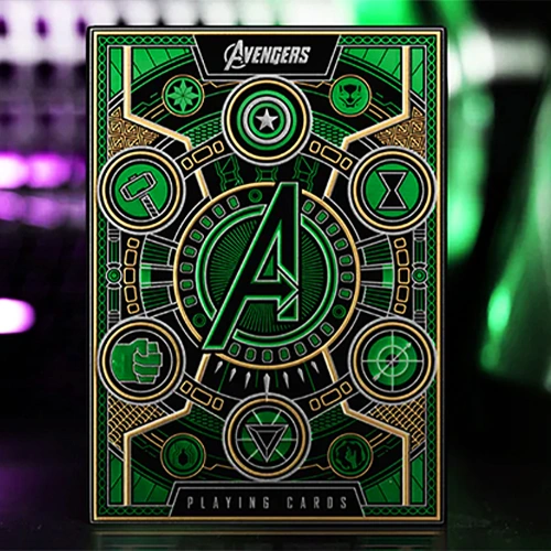 Tienda Mago Chams - Avengers Green Edition Playing Cards by theory11 full