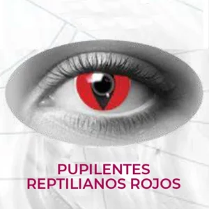 Pupilentes Reptilianos Rojos