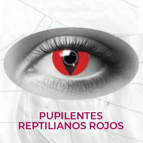 Tienda Mago Chams - Pupilentes Reptilianos Rojos