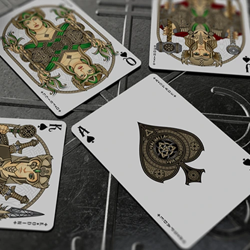 Tienda Mago Chams - Valhalla Viking Emerald Playing Cards 1