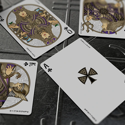 Tienda Mago Chams - Valhalla Viking Emerald Playing Cards 2
