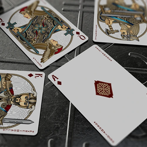 Tienda Mago Chams - Valhalla Viking Emerald Playing Cards 3