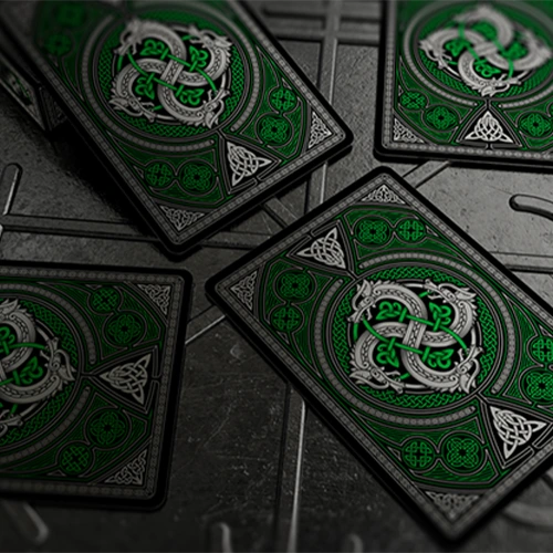 Tienda Mago Chams - Valhalla Viking Emerald Playing Cards 5