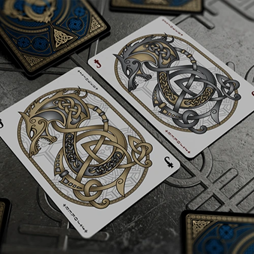 Tienda Mago Chams - Valhalla Viking Sapphire Playing Cards 3