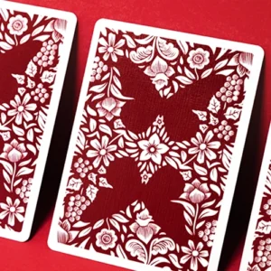Butterfly Worker Marked Playing Cards (Red) by Ondrej Psenicka