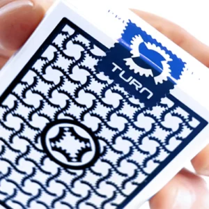 a TURN (Blue) Playing Cards by Mechanic Industries
