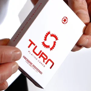 a TURN (Red) Playing Cards by Mechanic Industries