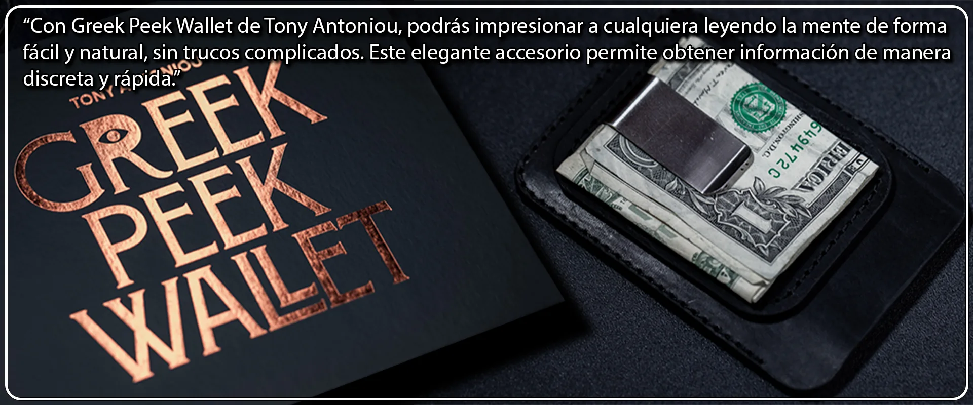 Tienda Mago Chams - Greek Peek Wallet by Tony Antoniou Banner