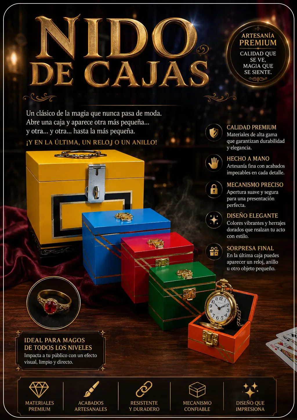 Tienda Mago Chams - Nido de Cajas full